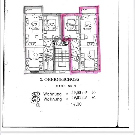 Wieko Leibnizstr. H3, 2. Og Rechts * Plauen